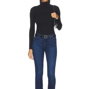 PAIGE High Rise Manhattan Jeans Blue Straight Leg Jeans